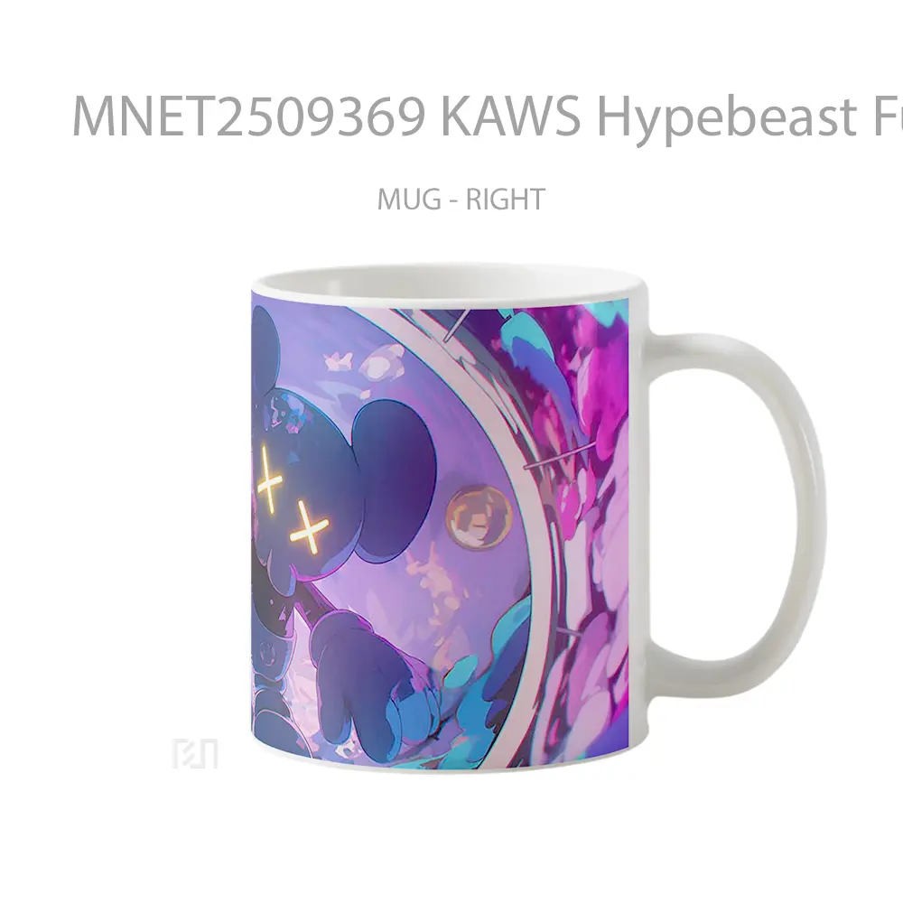Kaws Hypebeast Futuristic Vibes Neon Lights Mug MNET2509369