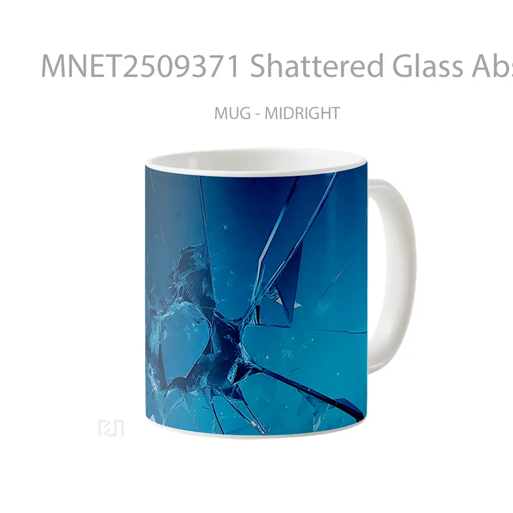 Shattered Glass Abstract Mug MNET2509371 - All-side / Desain