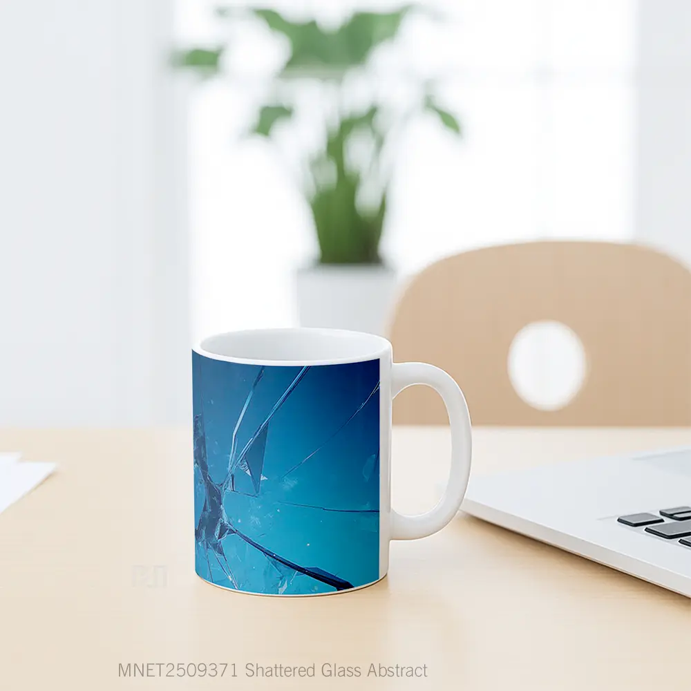 Shattered Glass Abstract Mug MNET2509371 - All-side / Desain