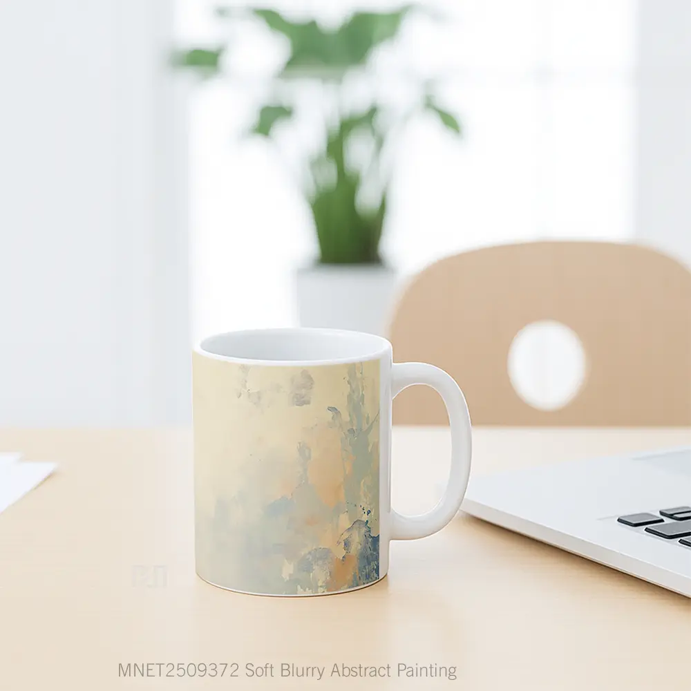 Soft Blurry Abstract Painting Mug MNET2509372 - All-side / Desain