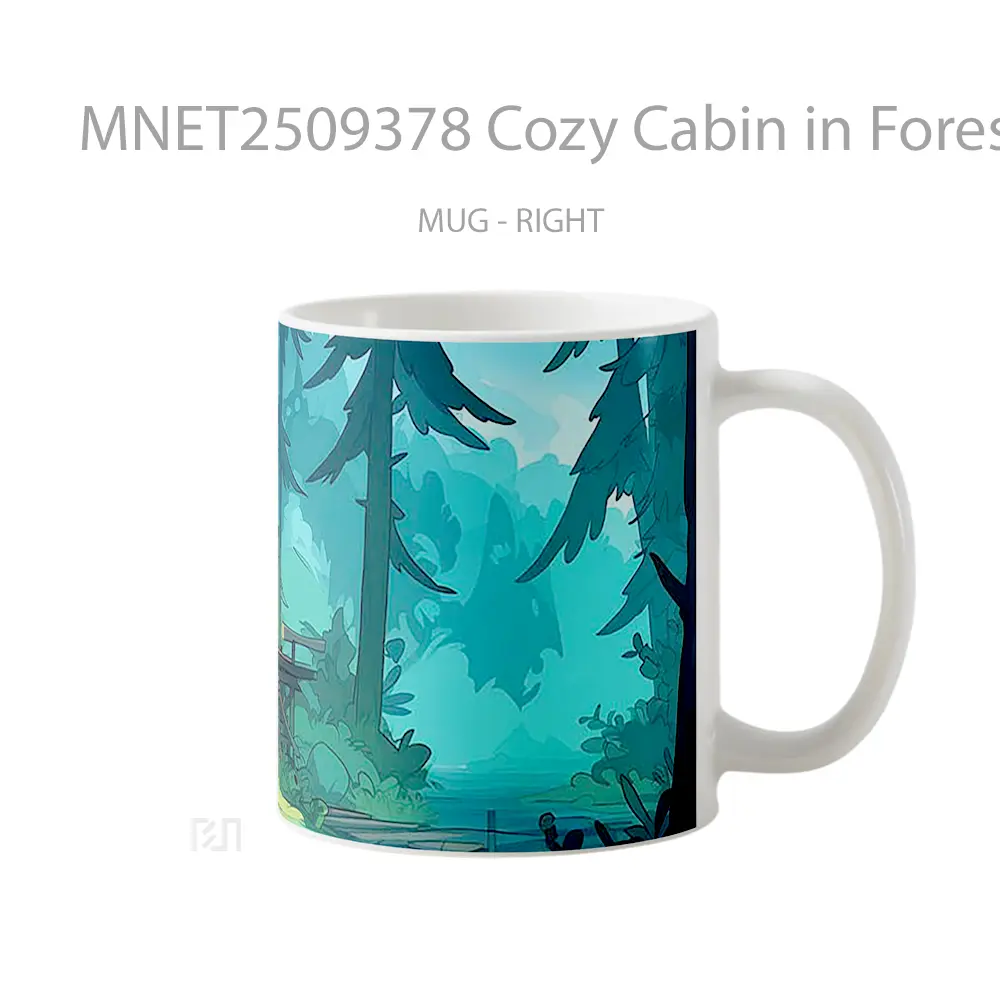 Cozy Cabin In Forest Mug MNET2509378
