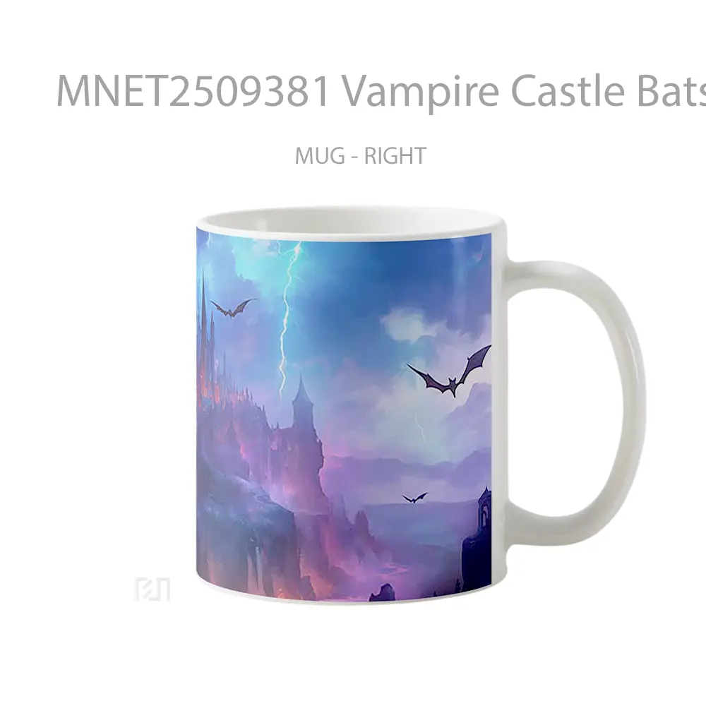 Vampire Castle Bats Lightning Mug MNET2509381