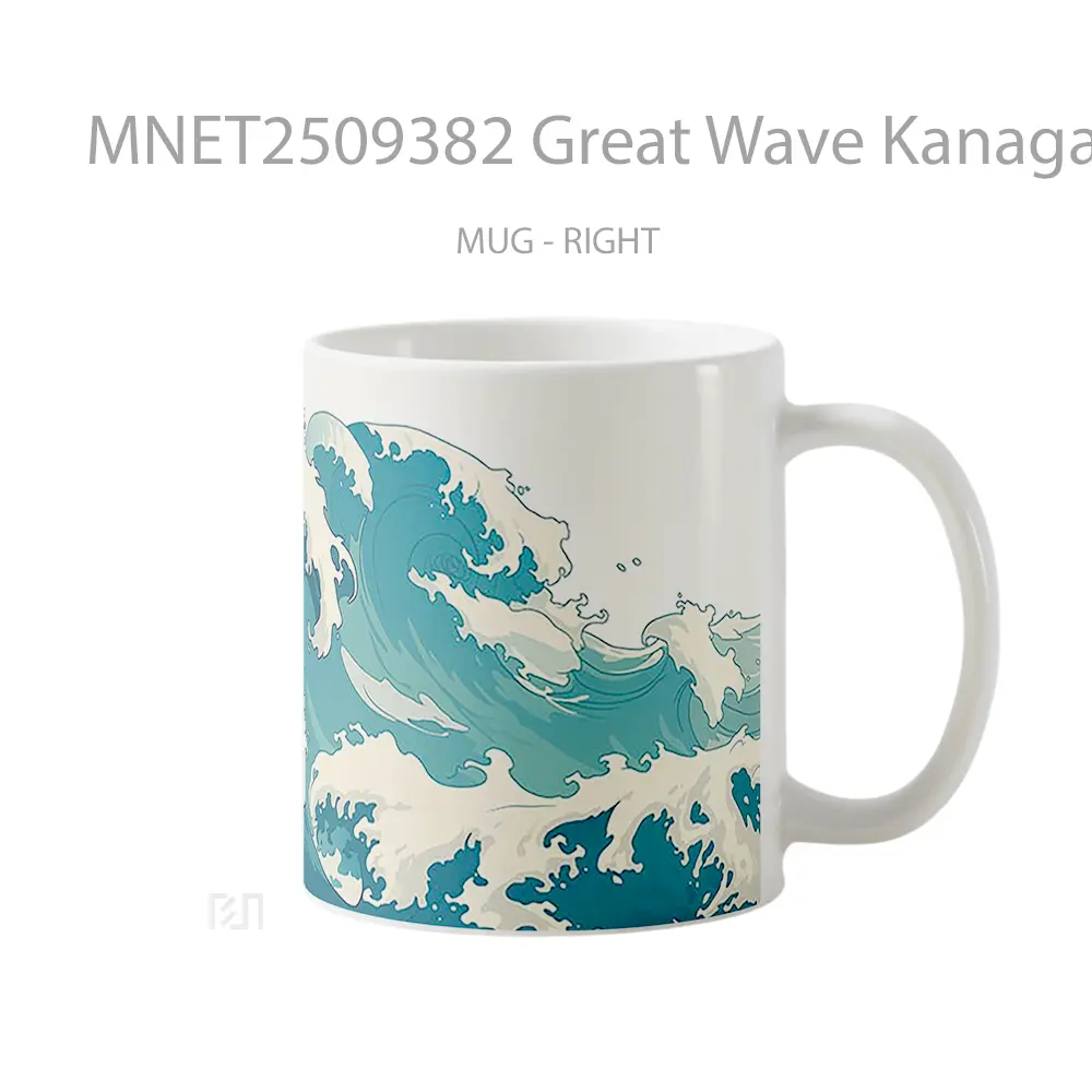 Great Wave Kanagawa Inspired Ocean Mug MNET2509382