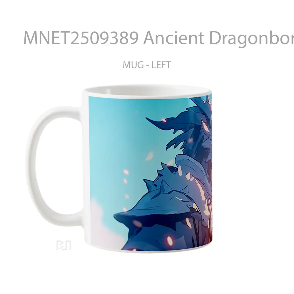 Ancient Dragonborn Sunset Mug MNET2509389 - All-side / Desain