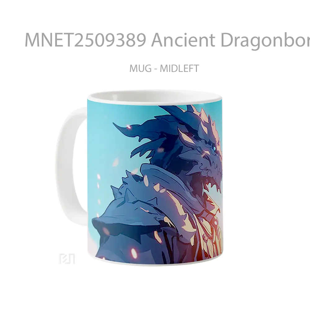 Ancient Dragonborn Sunset Mug MNET2509389 - All-side / Desain