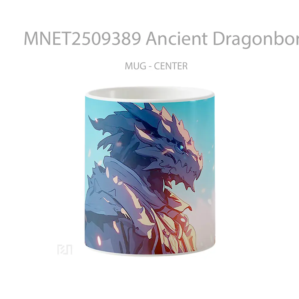 Ancient Dragonborn Sunset Mug MNET2509389 - All-side / Desain