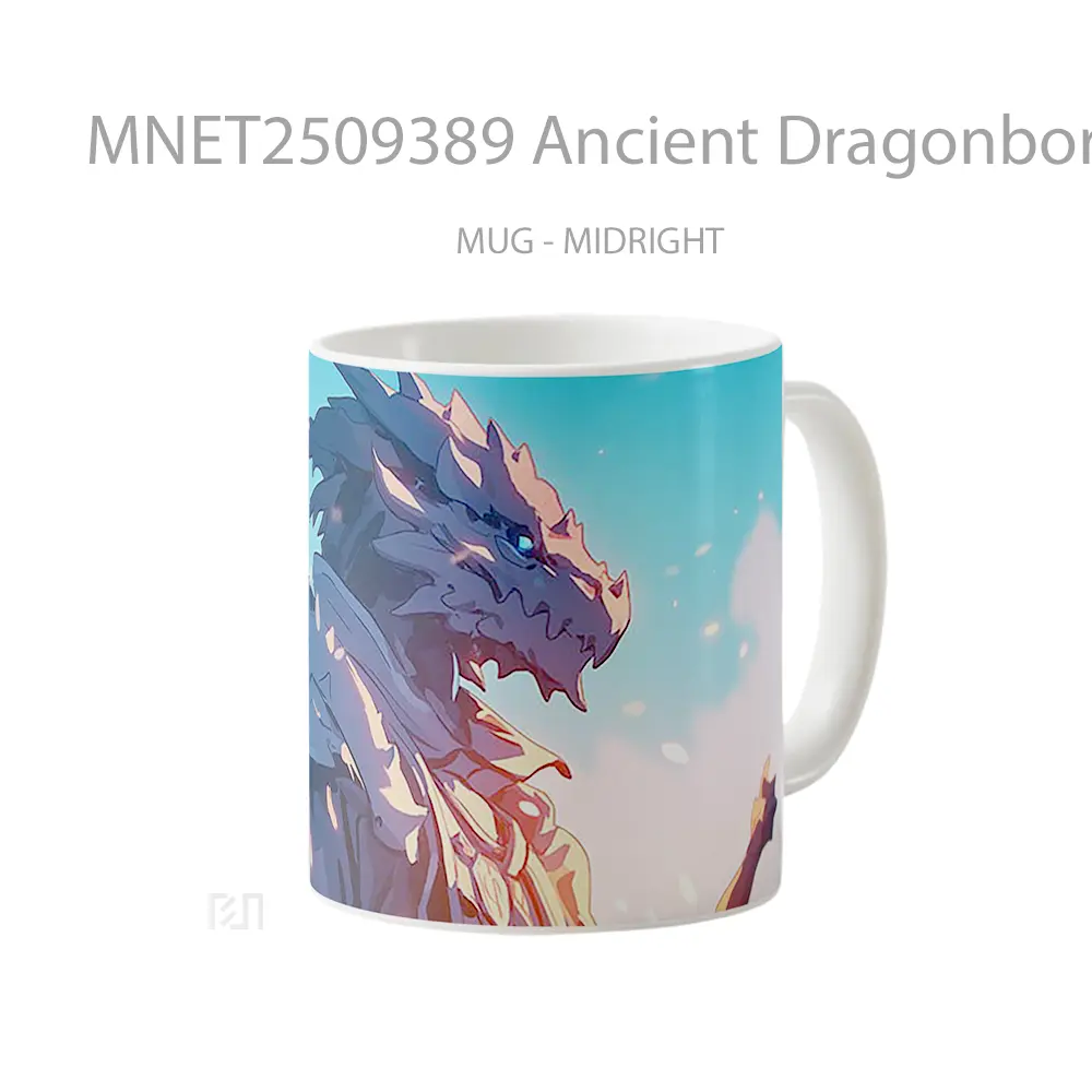 Ancient Dragonborn Sunset Mug MNET2509389 - All-side / Desain