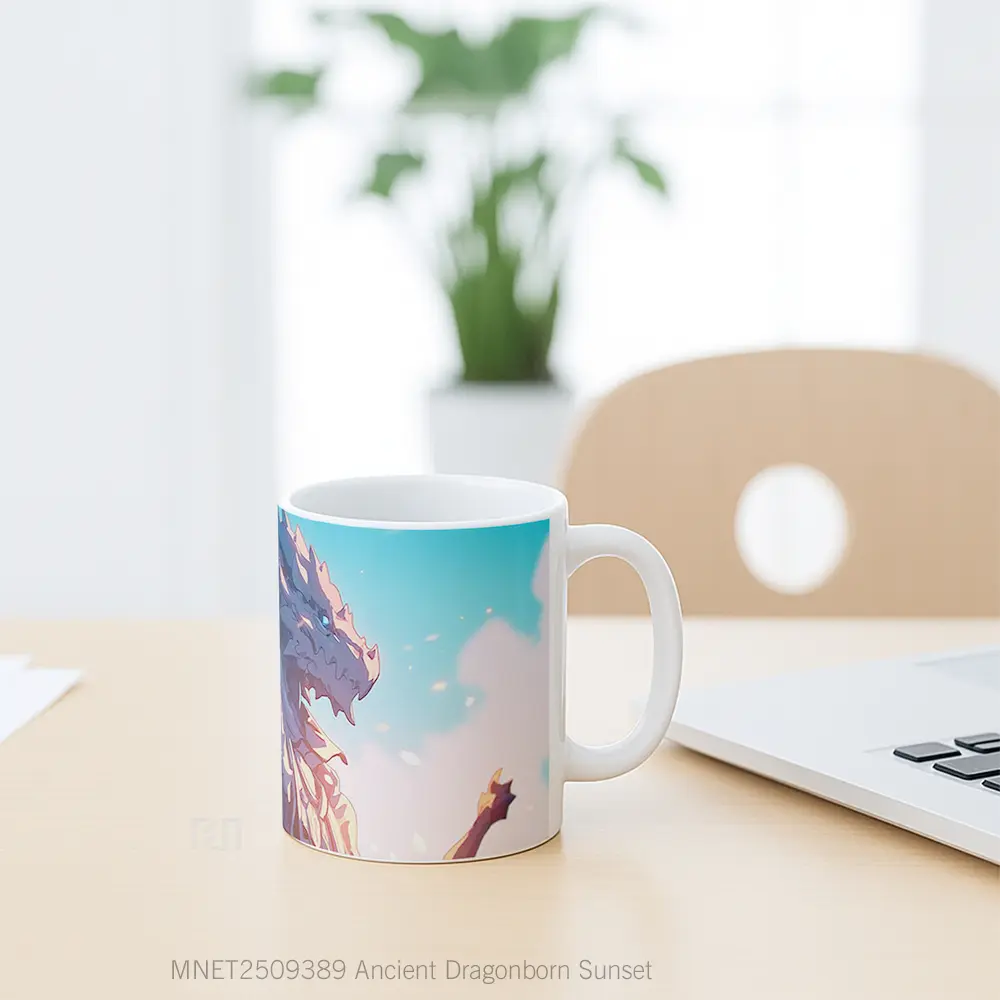 Ancient Dragonborn Sunset Mug MNET2509389 - All-side / Desain