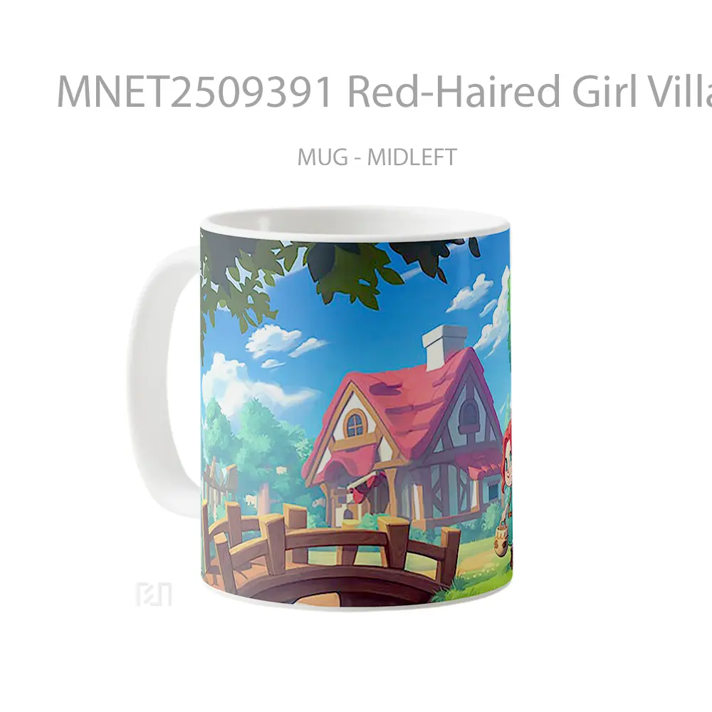 Red Haired Girl Village Adventure Mug MNET2509391 - All-side / Desain