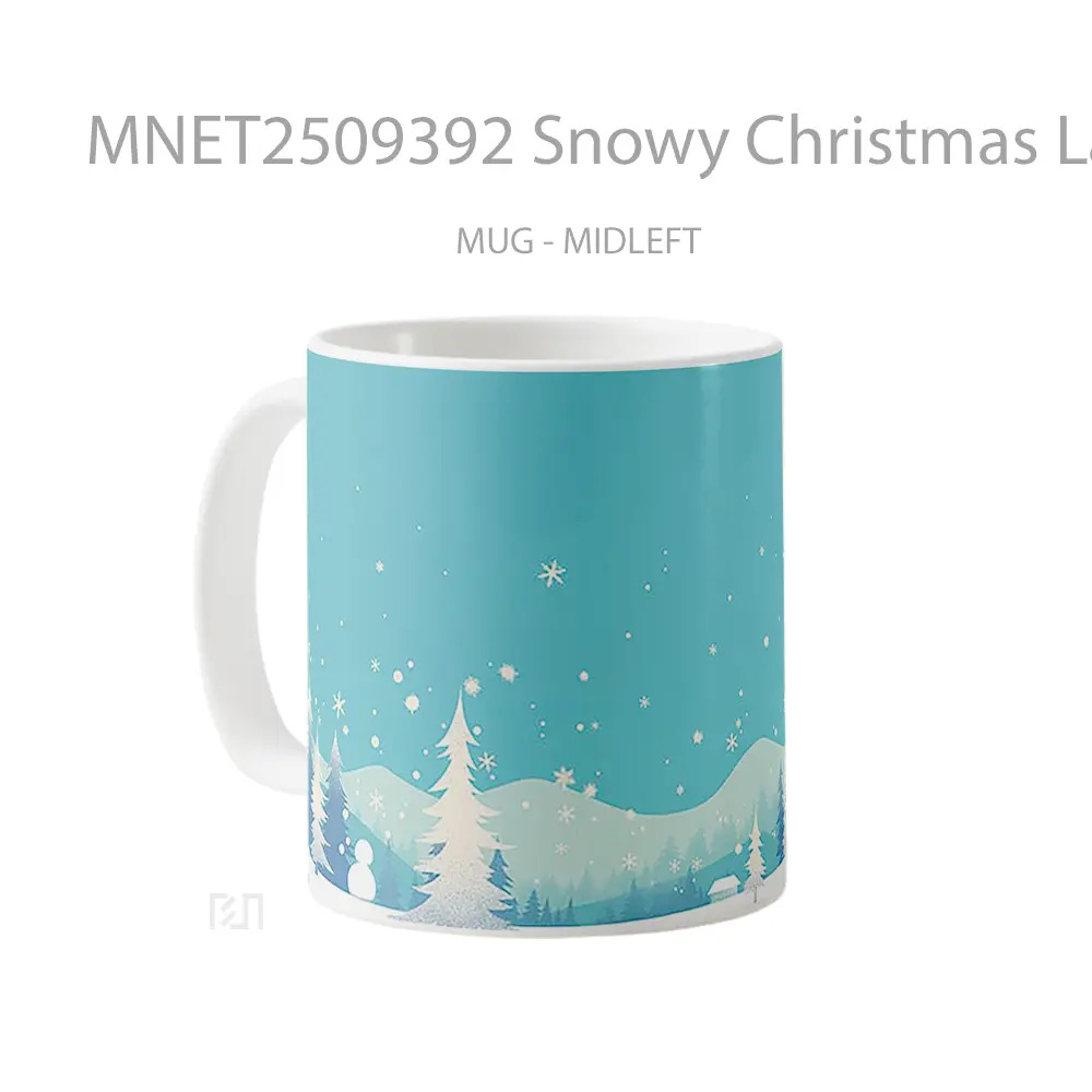 Snowy Christmas Landscape Mug MNET2509392 - All-side / Desain