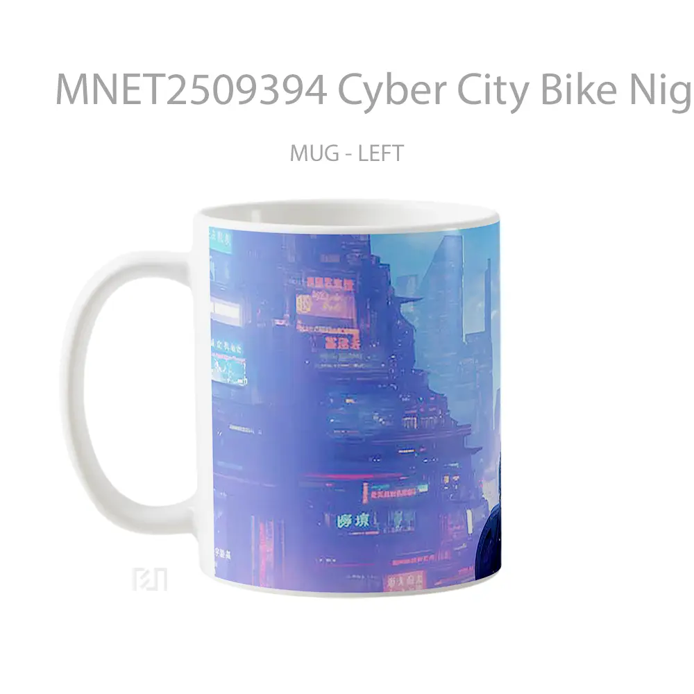 Cyber City Bike Night Mug MNET2509394 - All-side / Desain