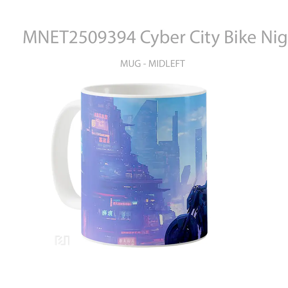 Cyber City Bike Night Mug MNET2509394 - All-side / Desain