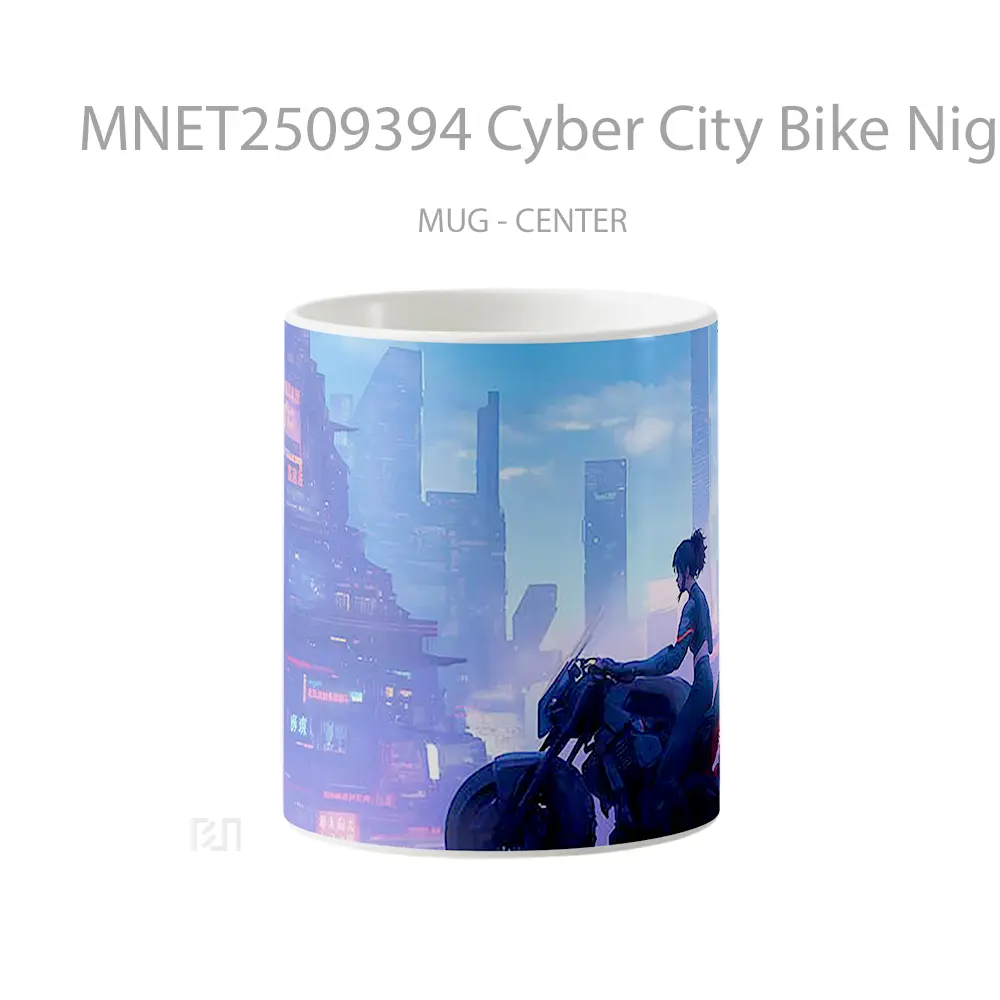 Cyber City Bike Night Mug MNET2509394 - All-side / Desain