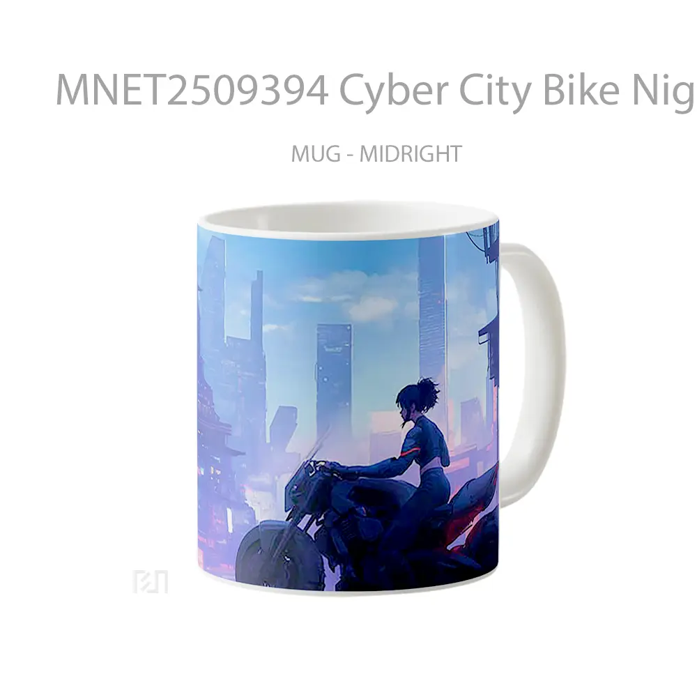 Cyber City Bike Night Mug MNET2509394 - All-side / Desain