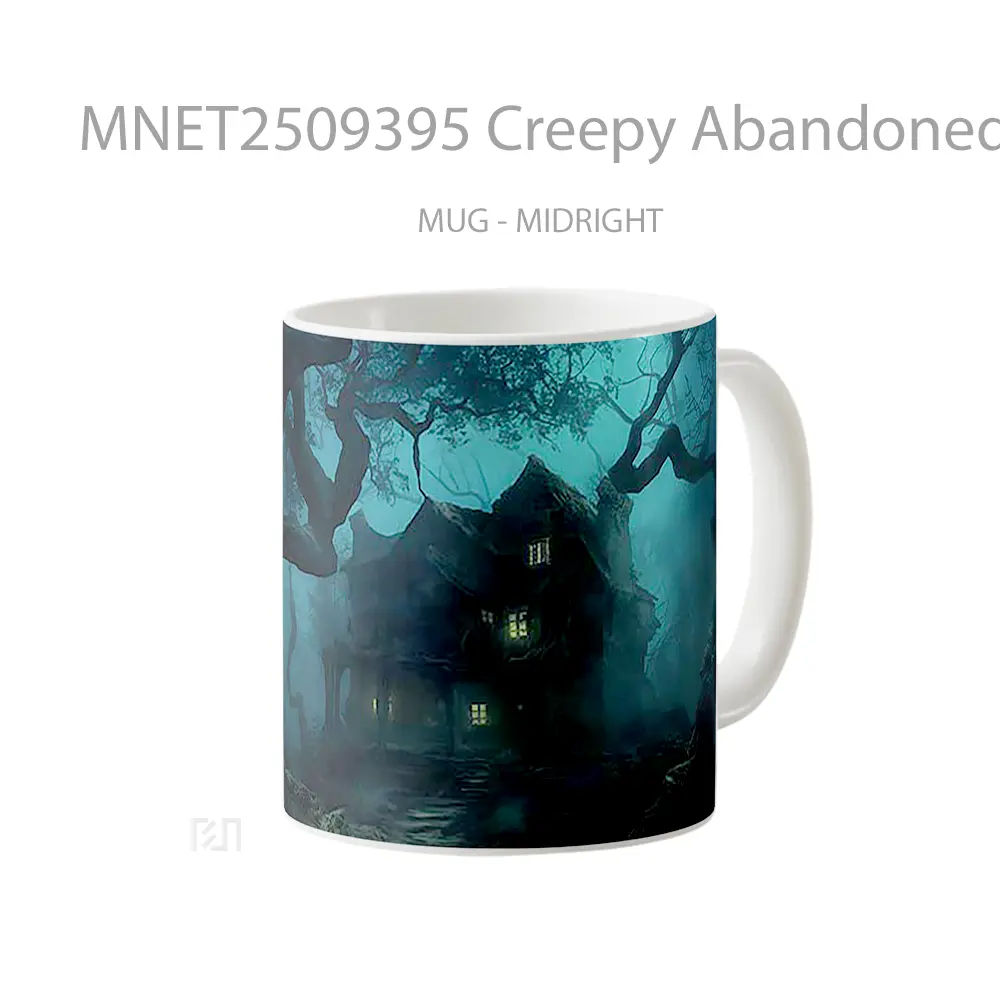 Creepy Abandoned House Dark Forest Mug MNET2509395 - All-side / Desain