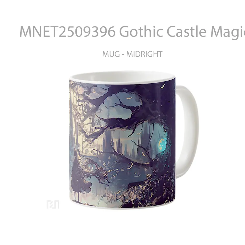 Gothic Castle Magical Atmosphere Mysterious Girl Mug MNET2509396 - All-side / Desain