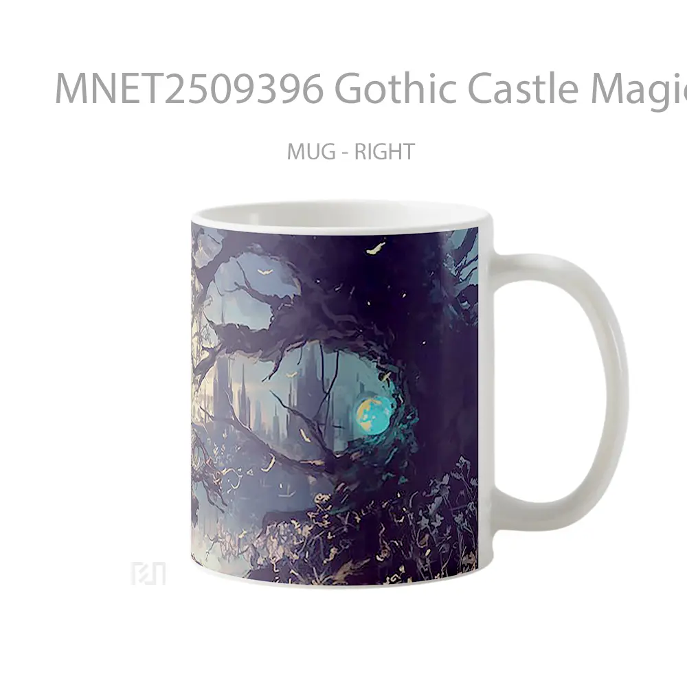 Gothic Castle Magical Atmosphere Mysterious Girl Mug MNET2509396