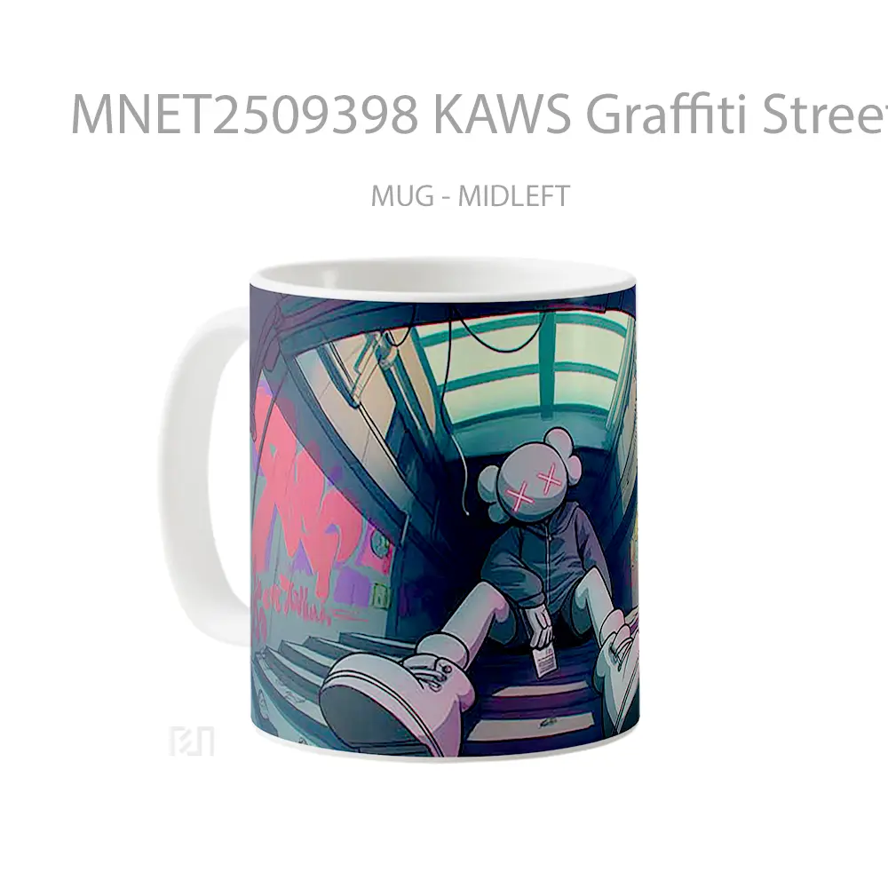 Kaws Graffiti Street Art Mug MNET2509398 - All-side / Desain