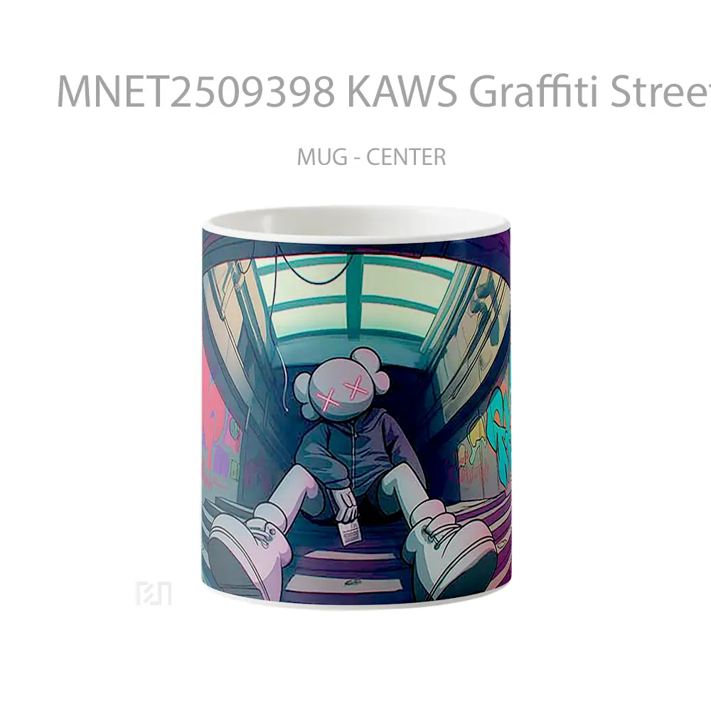 Kaws Graffiti Street Art Mug MNET2509398 - All-side / Desain