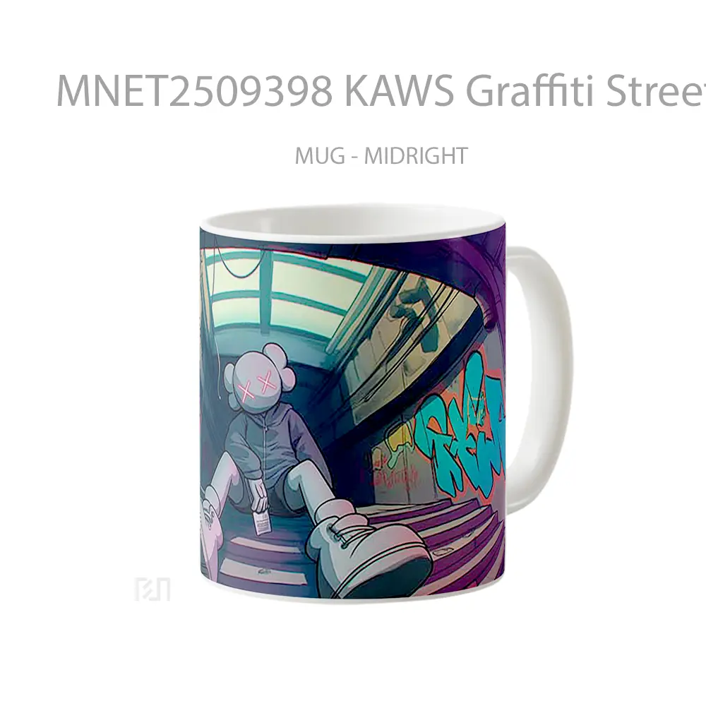 Kaws Graffiti Street Art Mug MNET2509398 - All-side / Desain