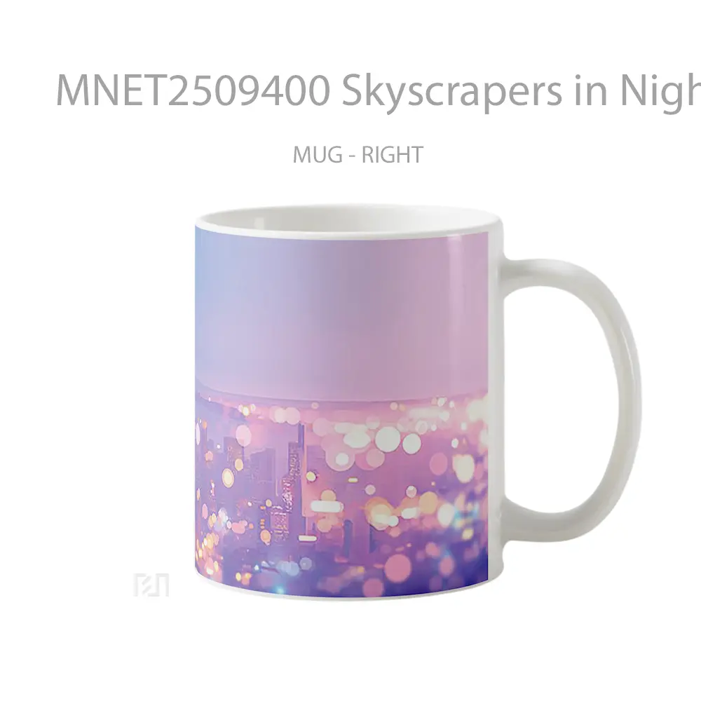 Skyscrapers In Night City Blur Mug MNET2509400