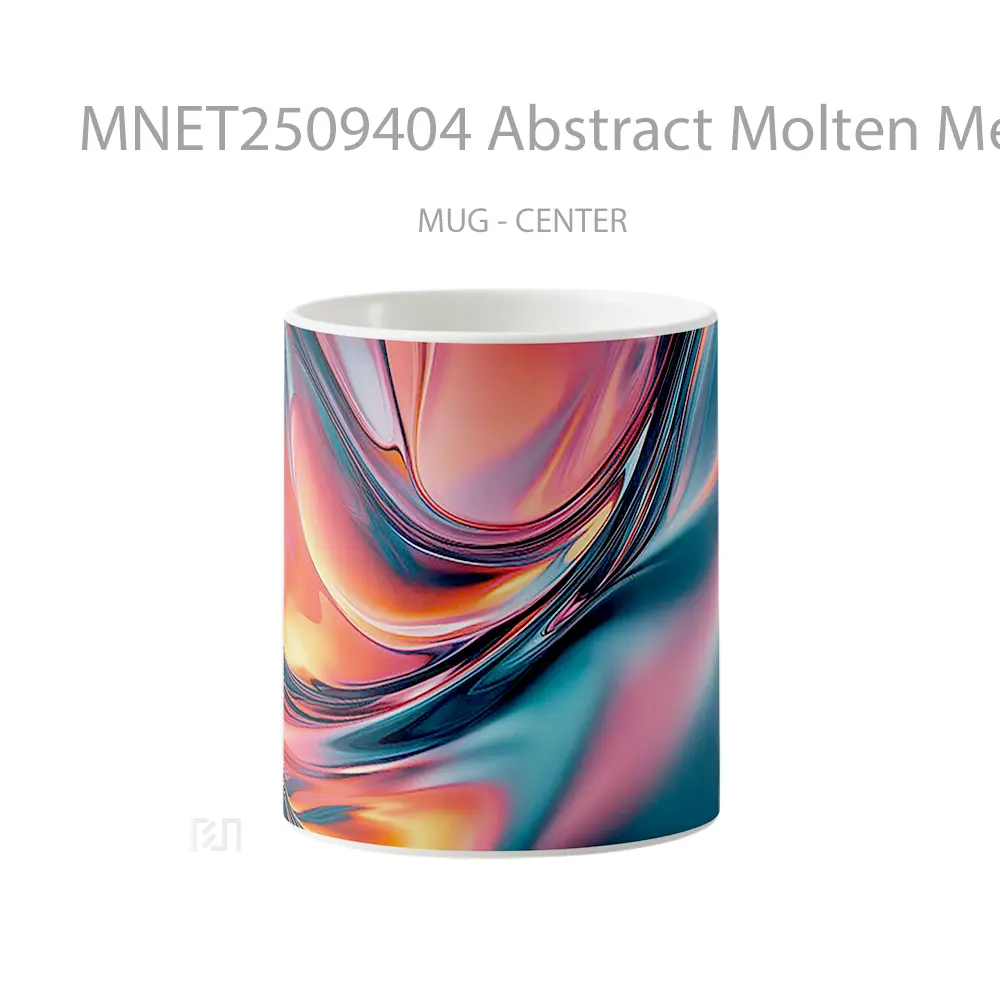 Abstract Molten Metal Mug MNET2509404 - All-side / Desain