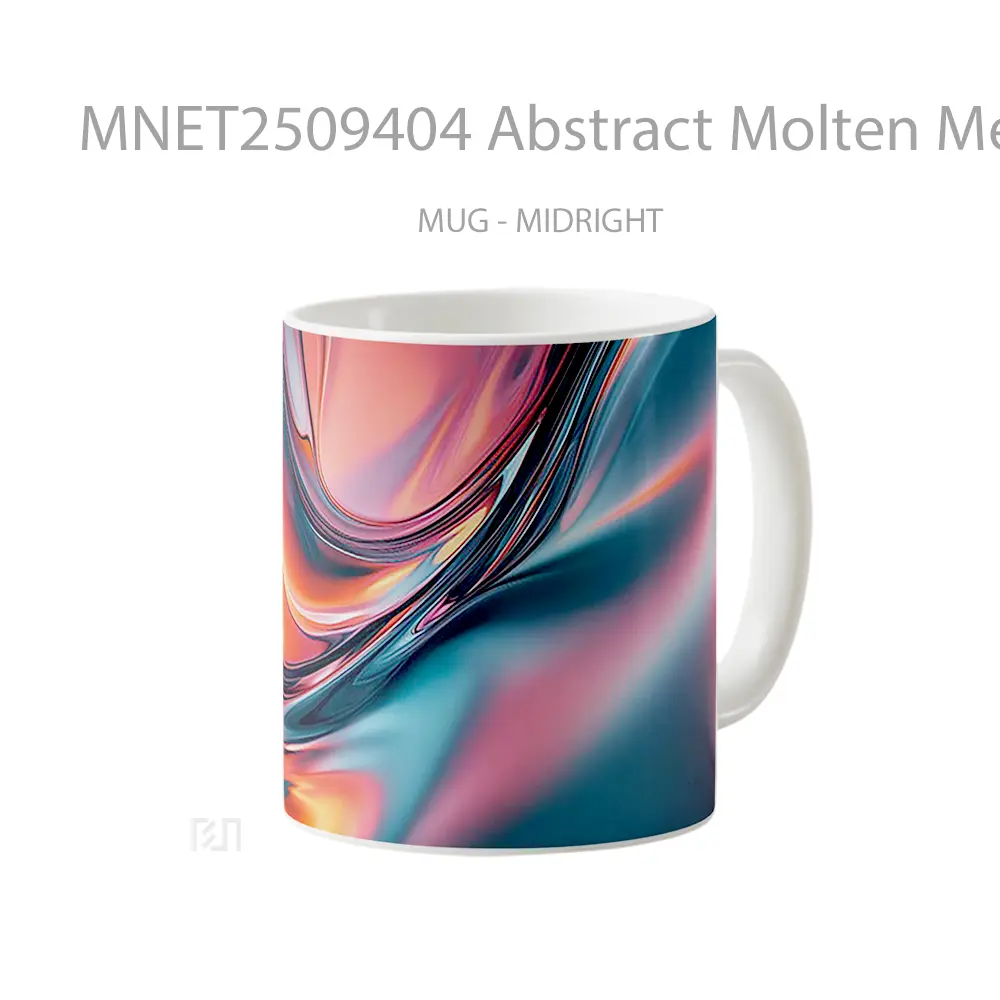 Abstract Molten Metal Mug MNET2509404 - All-side / Desain