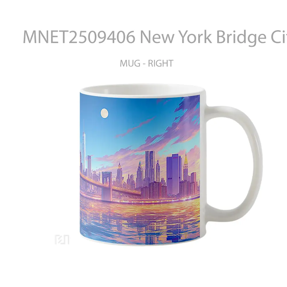 New York Bridge Cityscape Mug MNET2509406