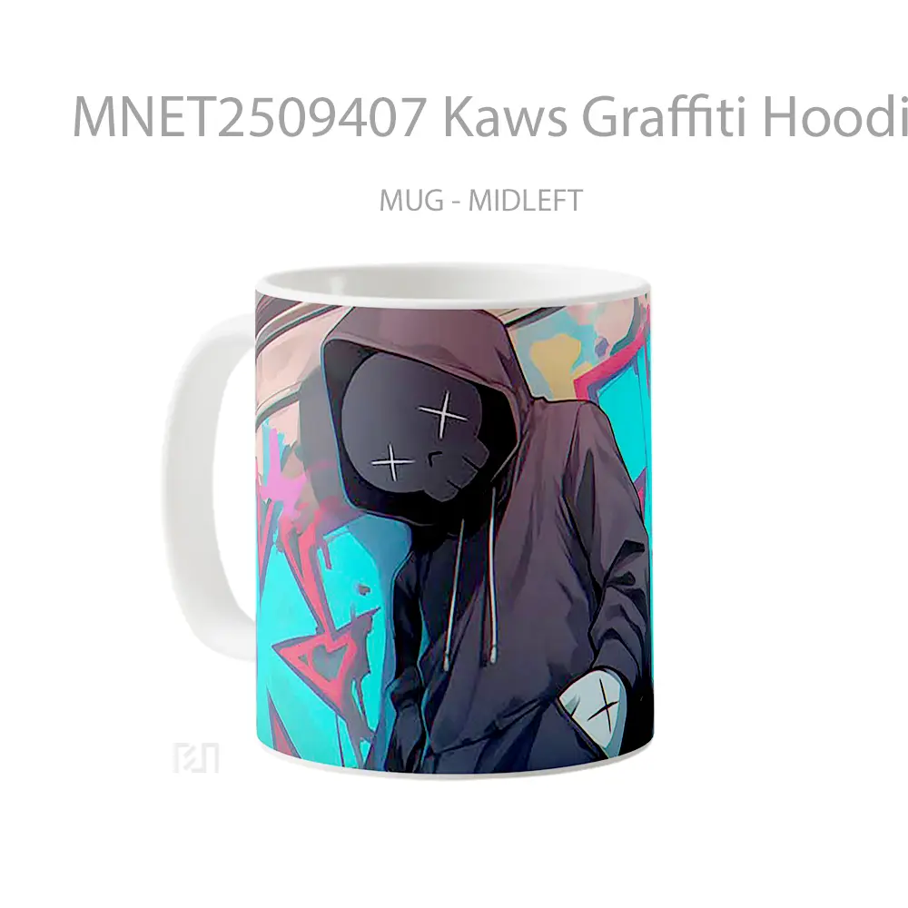Kaws Graffiti Hoodie Mug MNET2509407 - All-side / Desain
