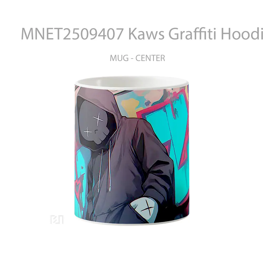 Kaws Graffiti Hoodie Mug MNET2509407 - All-side / Desain
