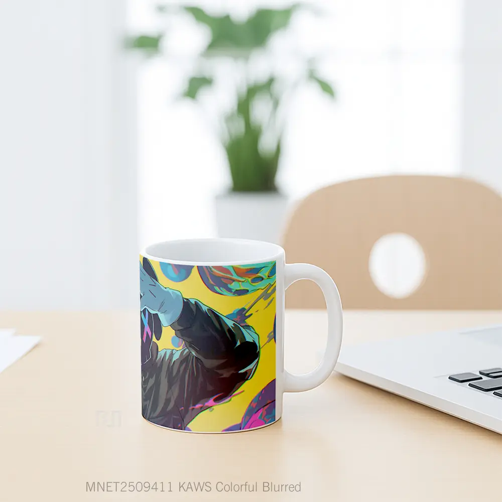 Kaws Colorful Blurred Mug MNET2509411 - All-side / Desain