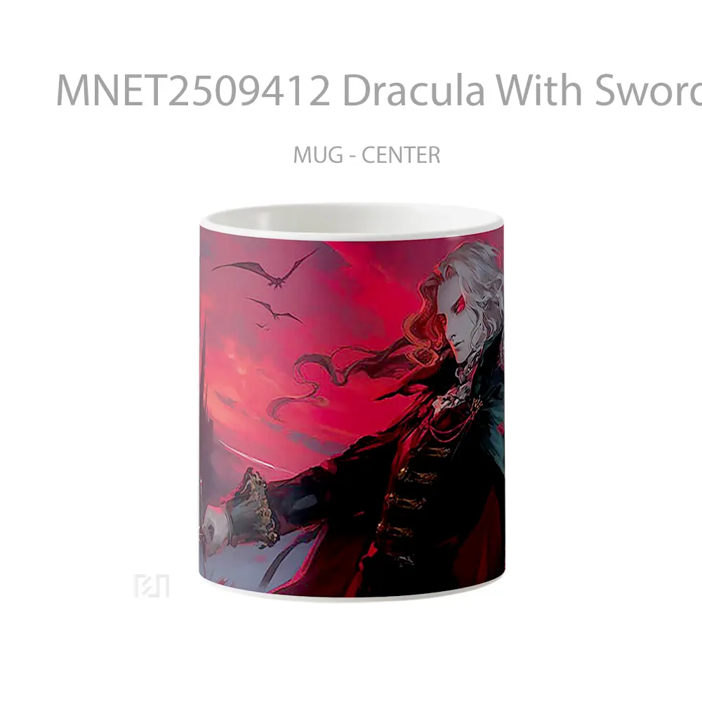 Dracula With Sword Red Mug MNET2509412 - All-side / Desain