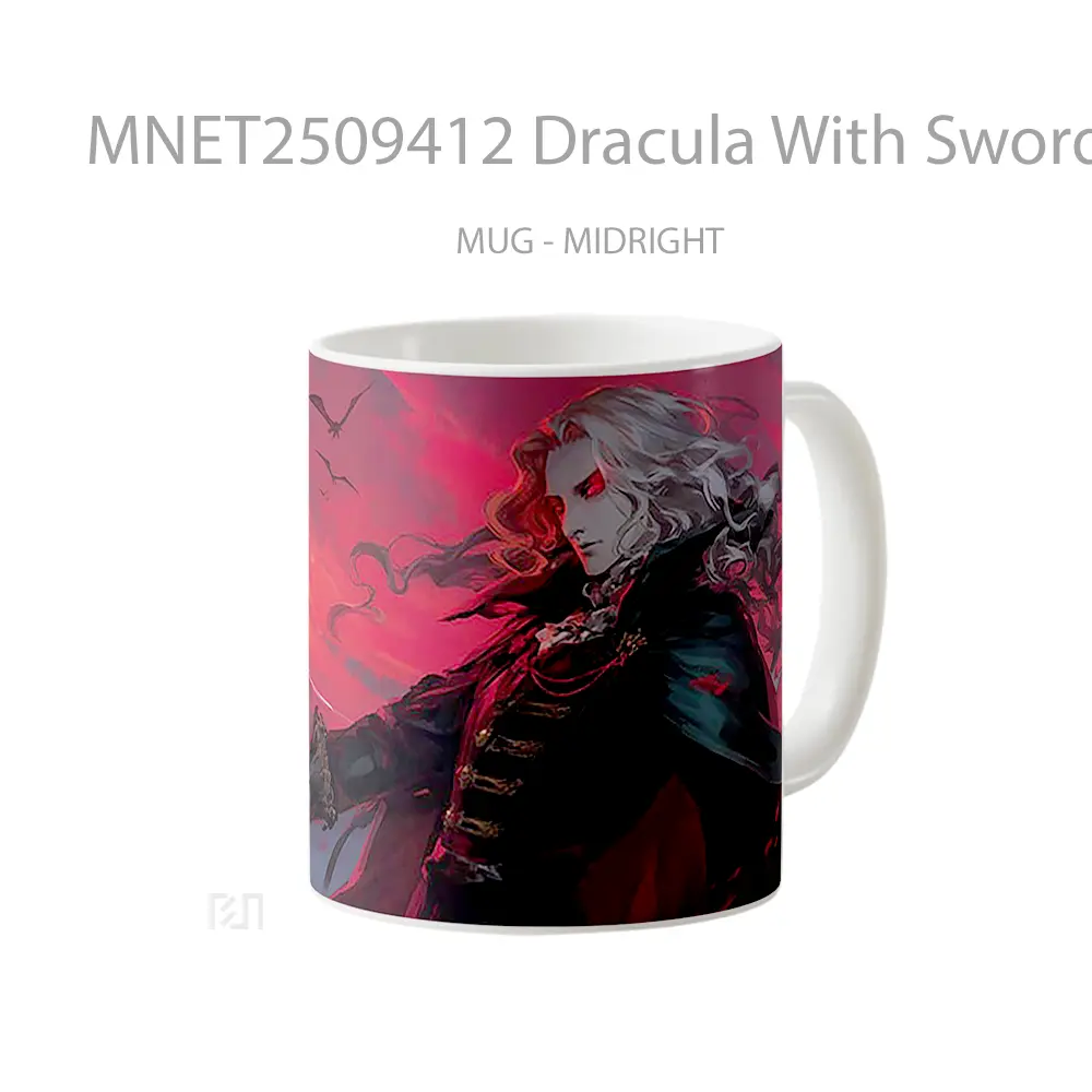 Dracula With Sword Red Mug MNET2509412 - All-side / Desain