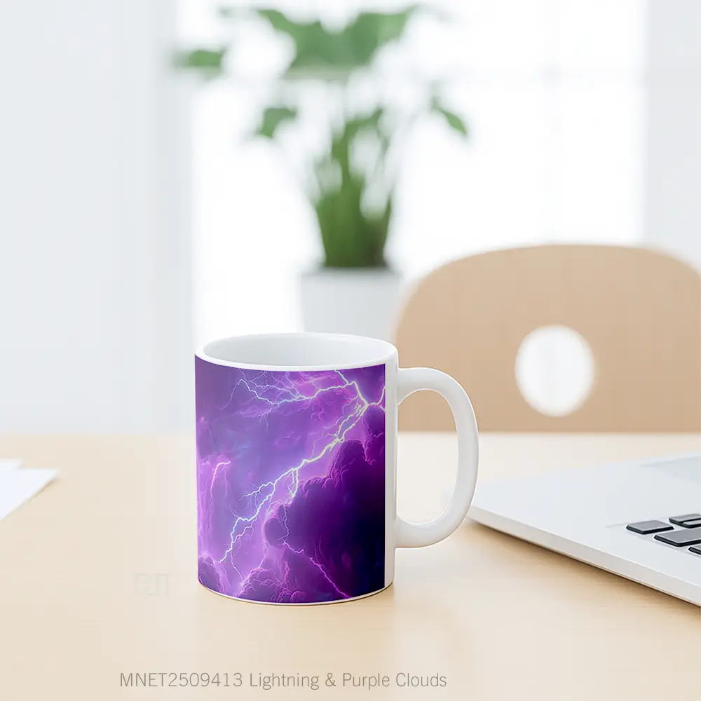 Lightning & Purple Clouds Mug MNET2509413 - All-side / Desain