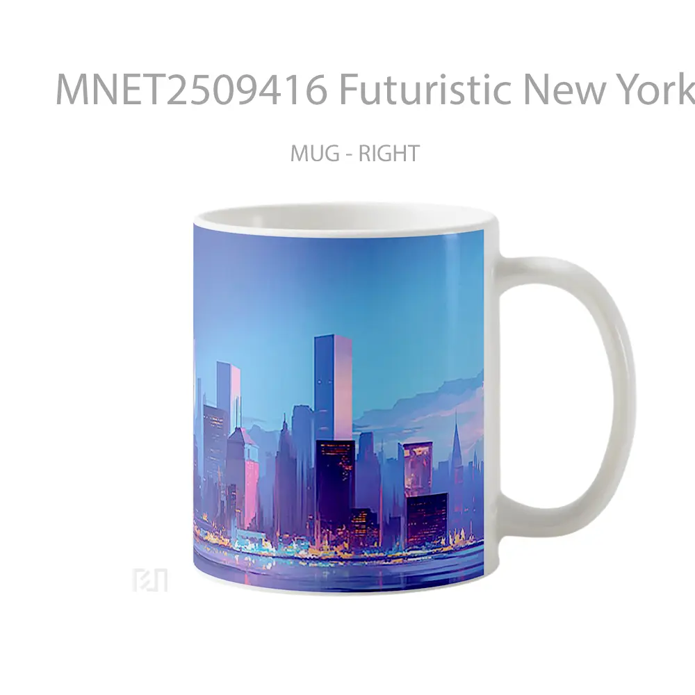 Futuristic New York Skyline Mug MNET2509416