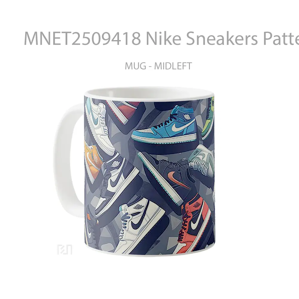 Nike Sneakers Pattern Mug MNET2509418 - All-side / Desain