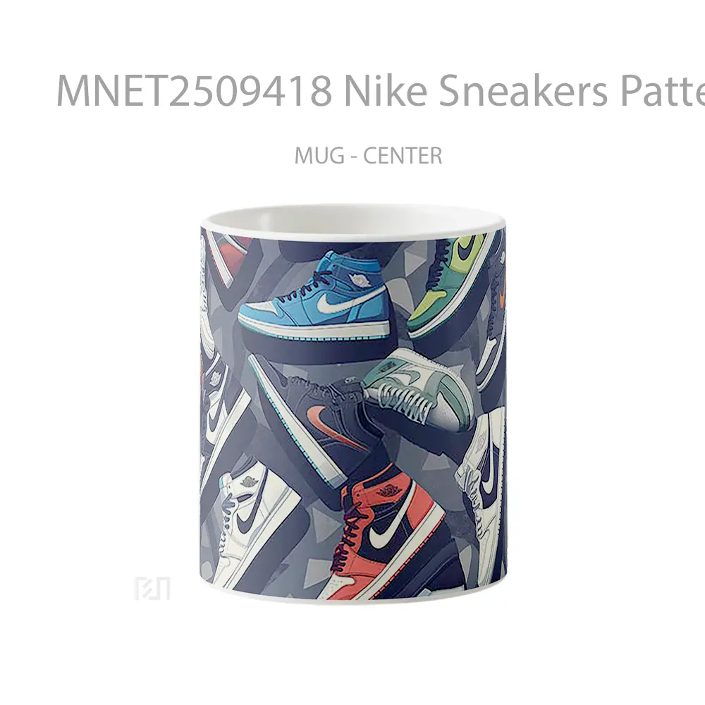 Nike Sneakers Pattern Mug MNET2509418 - All-side / Desain