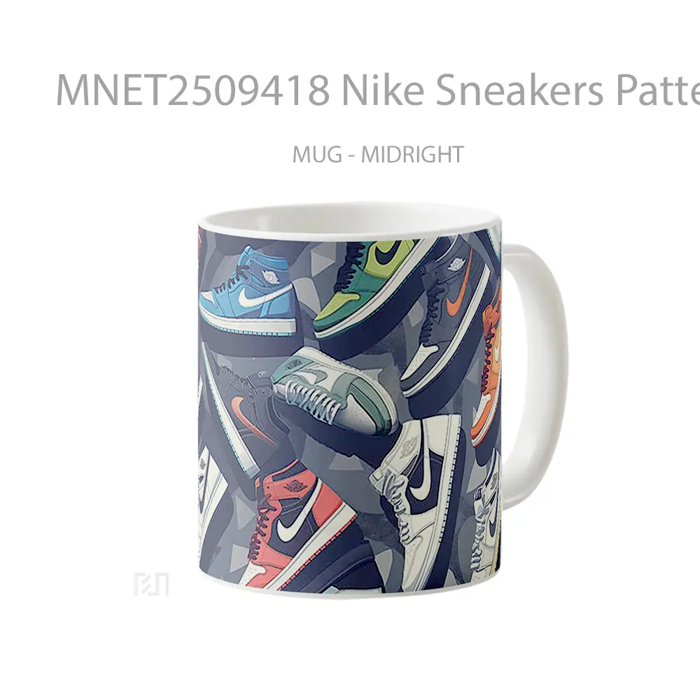 Nike Sneakers Pattern Mug MNET2509418 - All-side / Desain