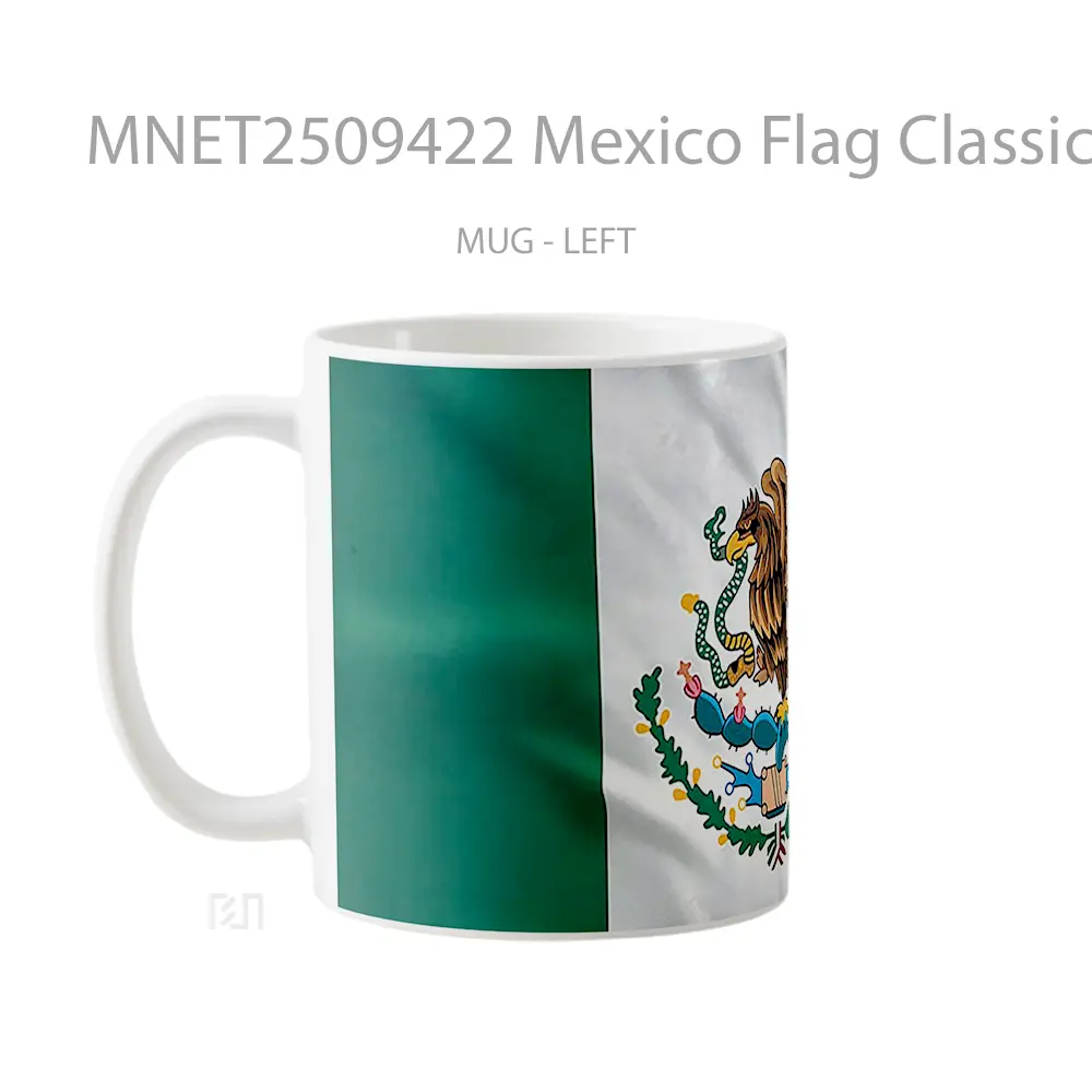 Mexico Flag Classic Mug MNET2509422 - All-side / Desain