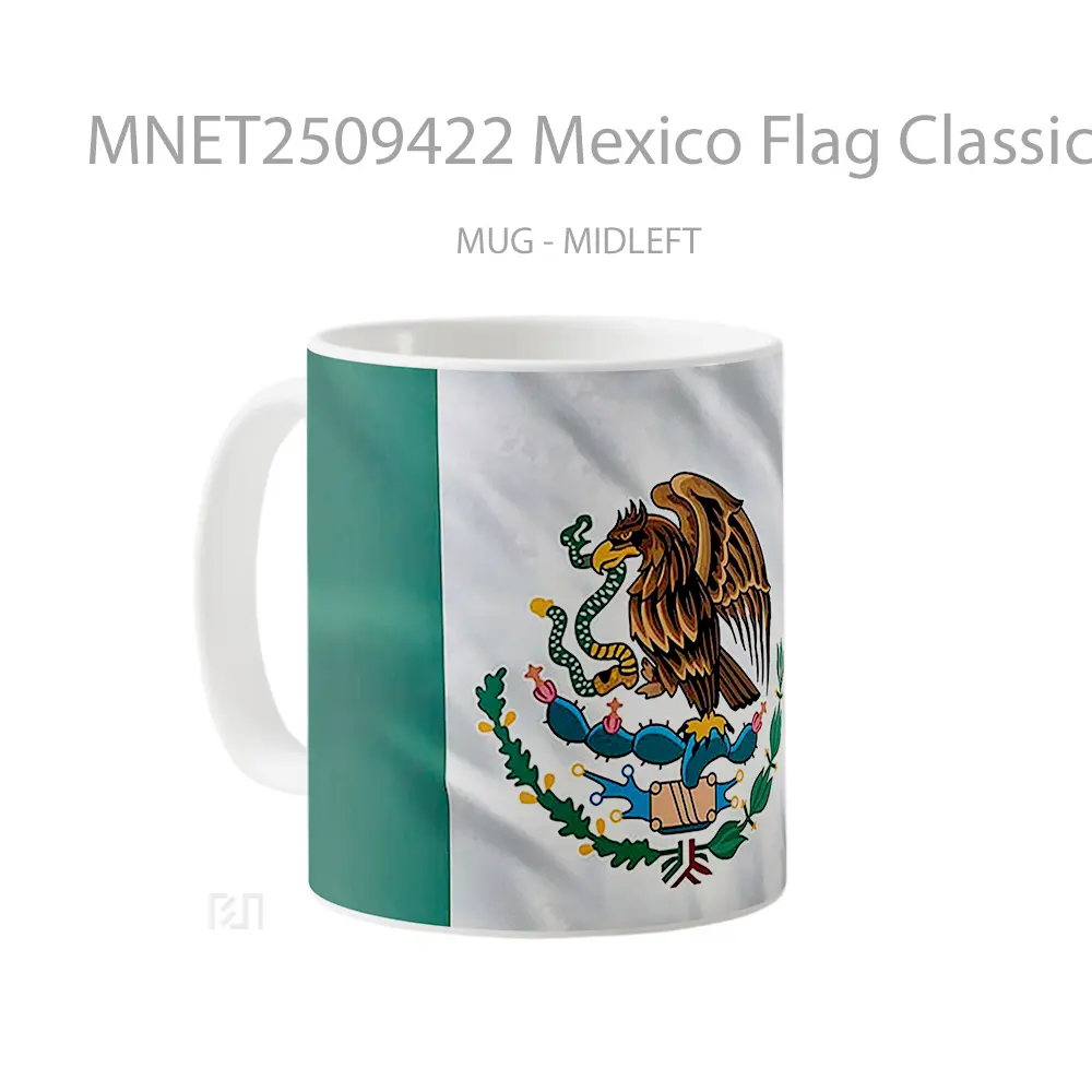 Mexico Flag Classic Mug MNET2509422 - All-side / Desain