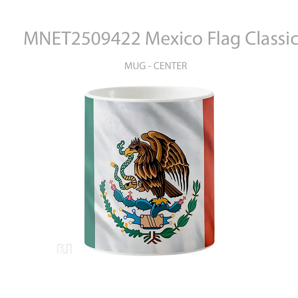 Mexico Flag Classic Mug MNET2509422 - All-side / Desain