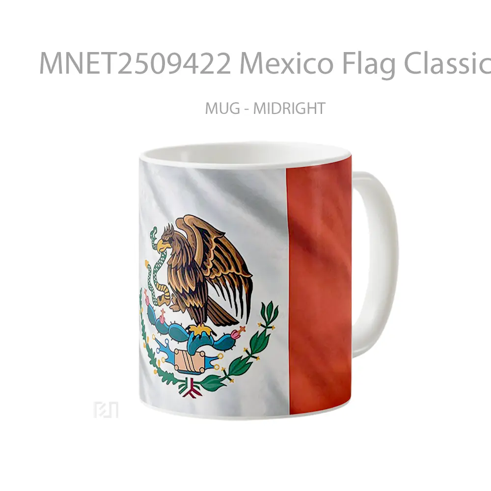 Mexico Flag Classic Mug MNET2509422 - All-side / Desain
