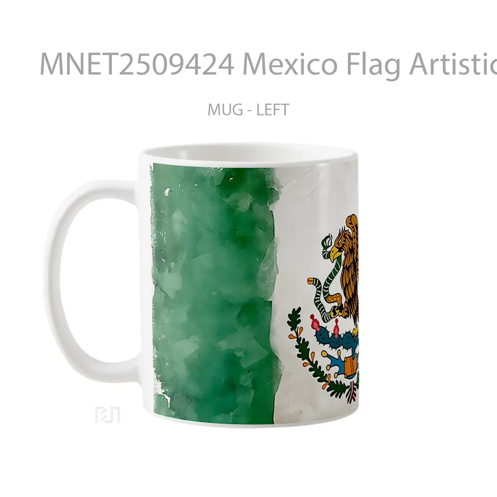 Mexico Flag Artistic Mug MNET2509424 - All-side / Desain