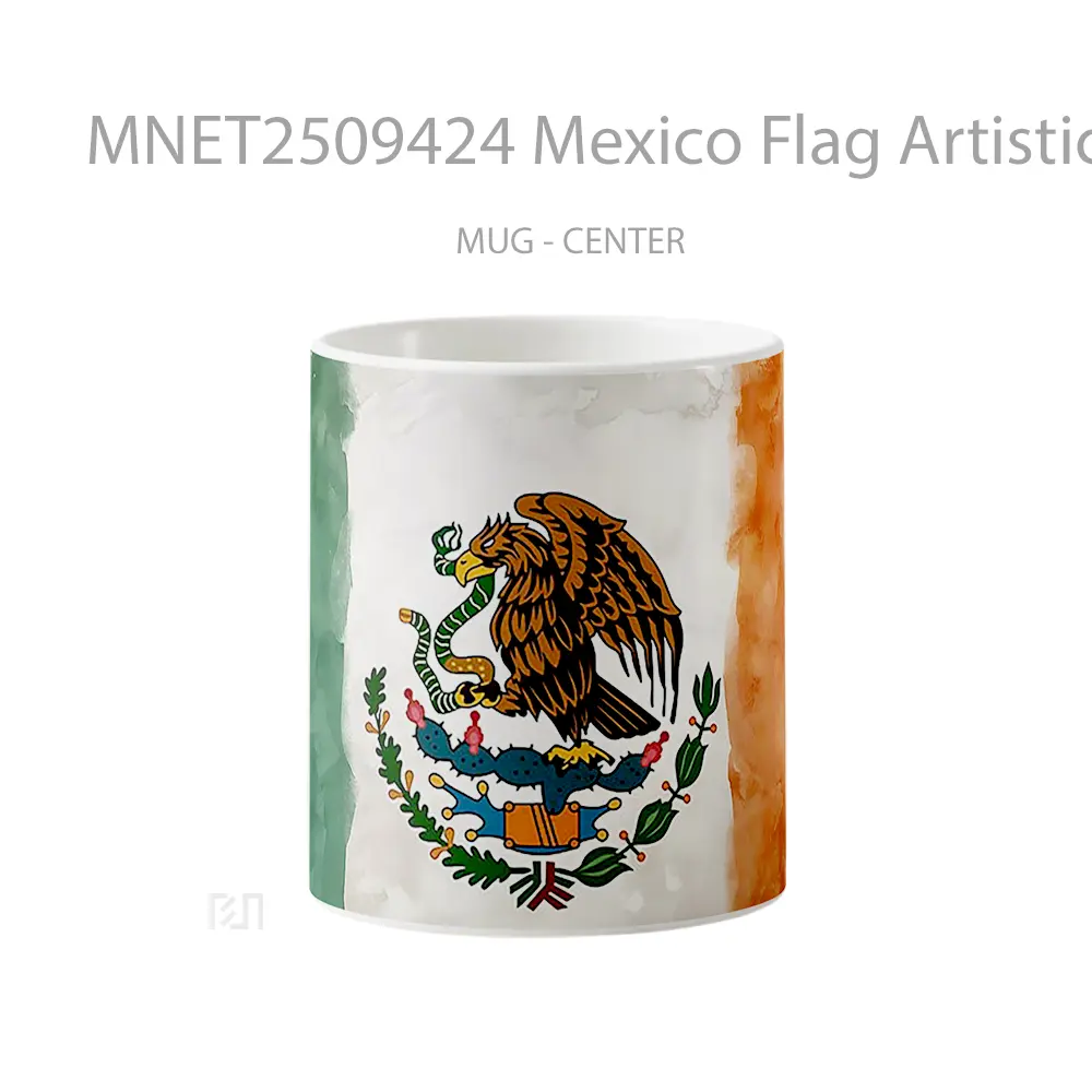Mexico Flag Artistic Mug MNET2509424 - All-side / Desain