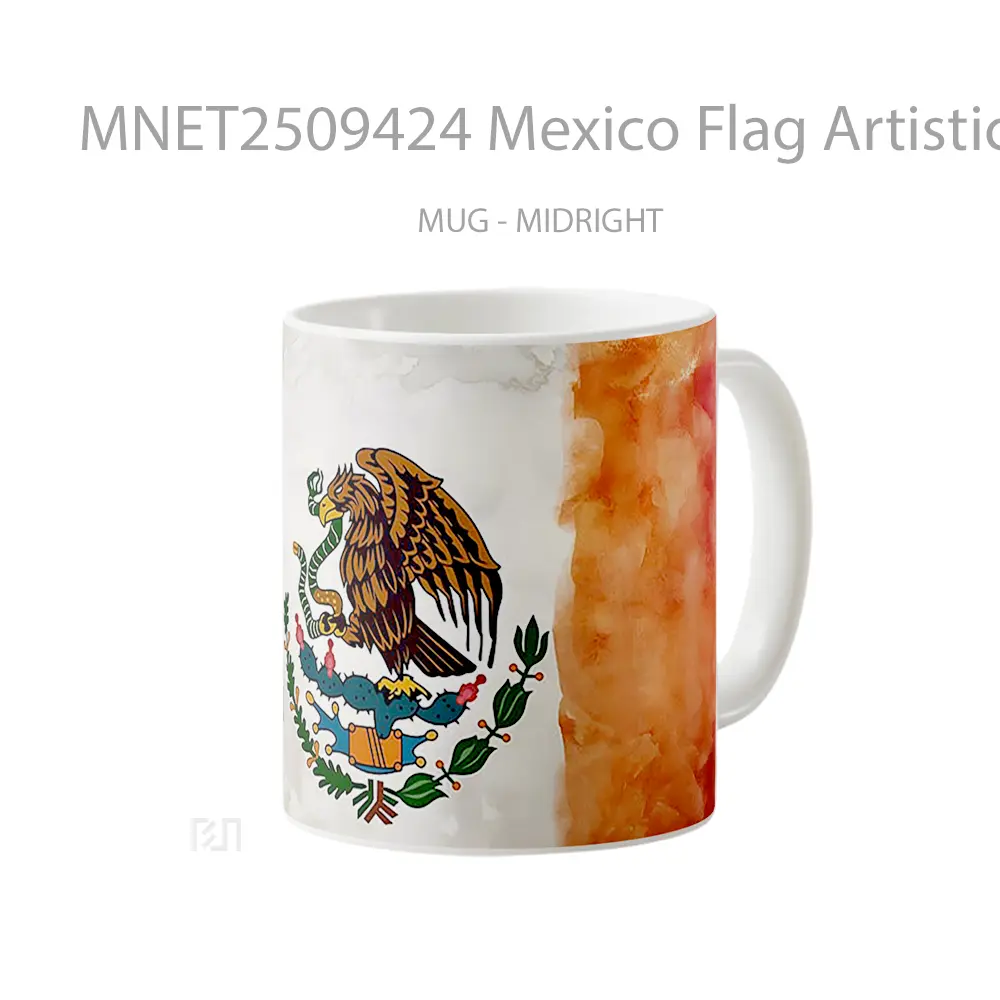 Mexico Flag Artistic Mug MNET2509424 - All-side / Desain
