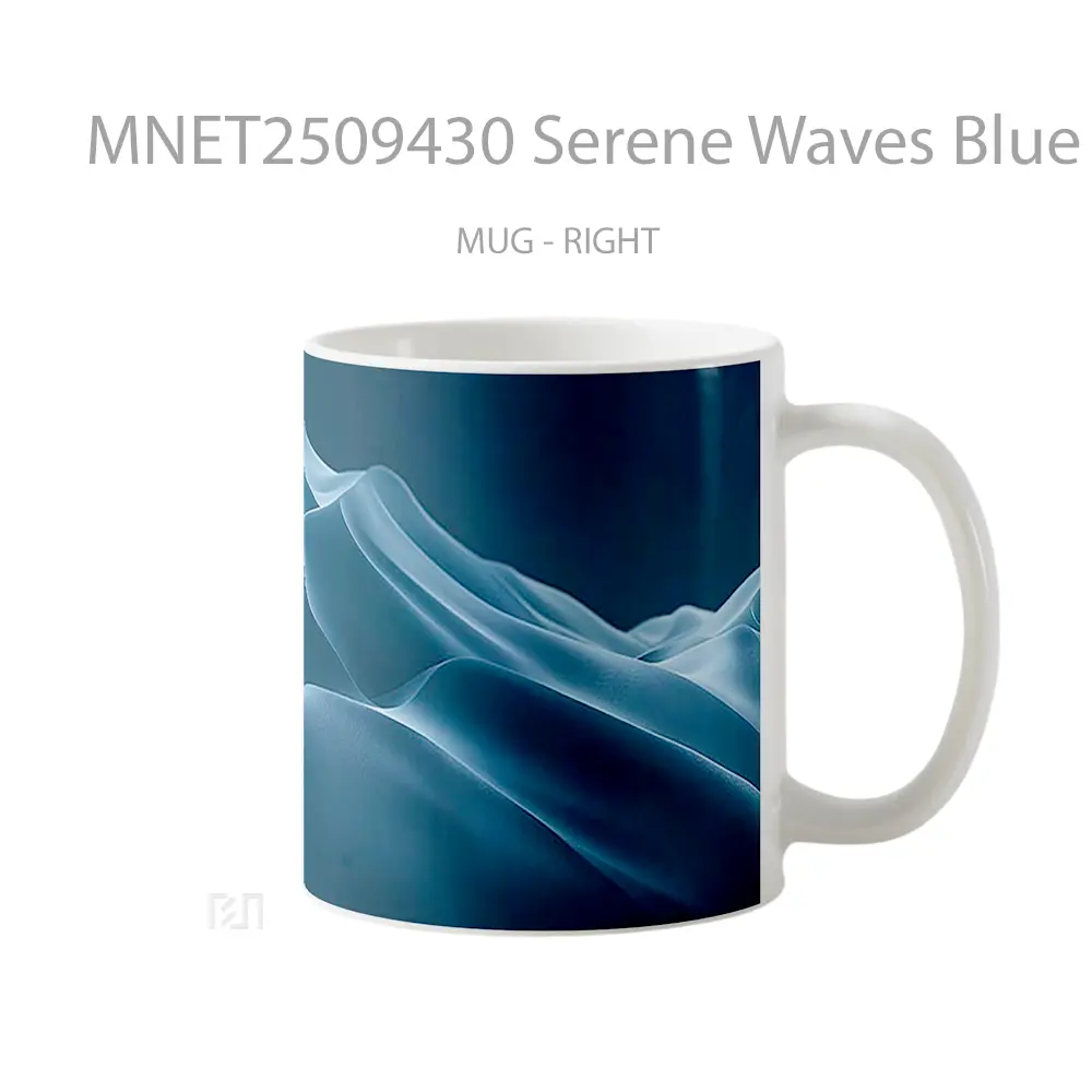 Serene Waves Blue Mug MNET2509430