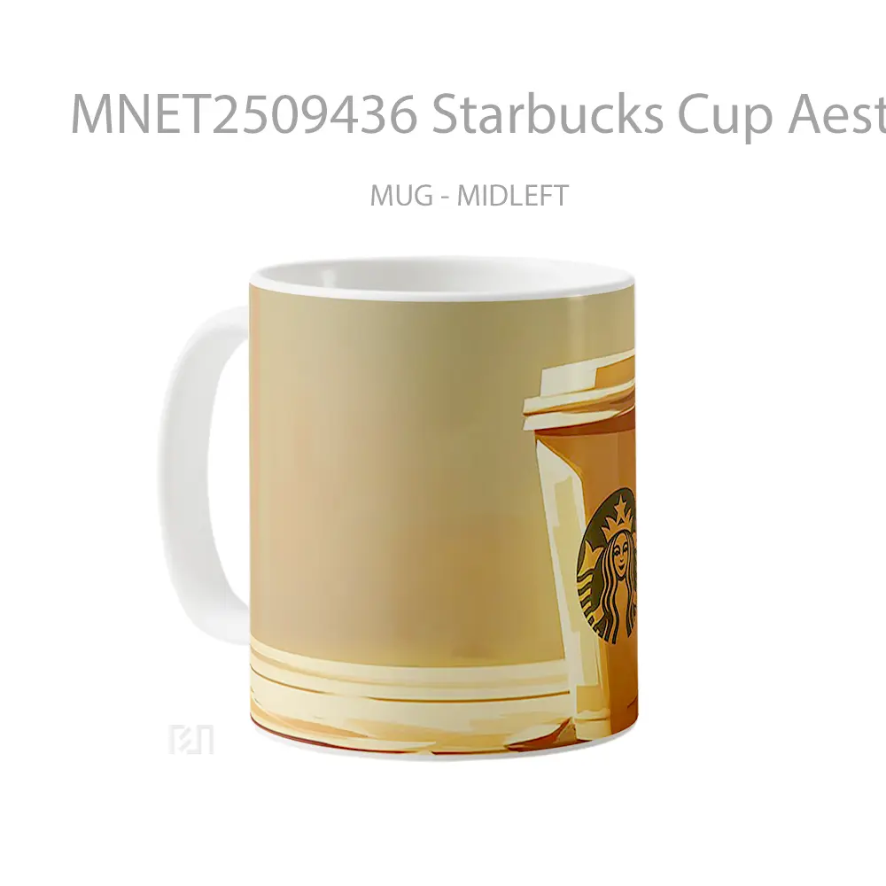 Starbucks Cup Aesthetic Art Mug MNET2509436 - All-side / Desain