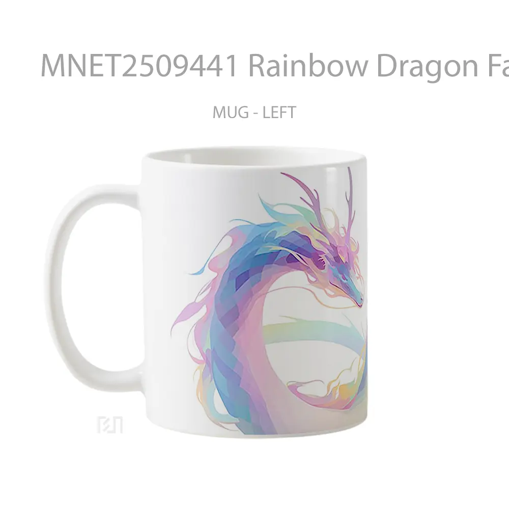 Rainbow Dragon Fantasy Art Mug MNET2509441 - All-side / Desain