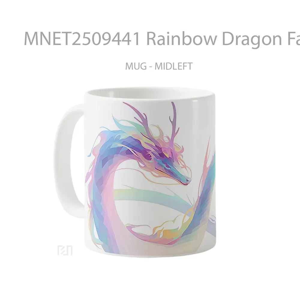 Rainbow Dragon Fantasy Art Mug MNET2509441 - All-side / Desain