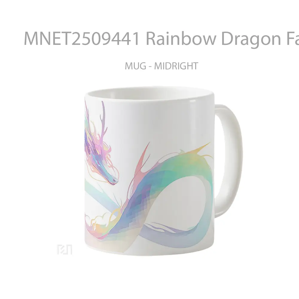 Rainbow Dragon Fantasy Art Mug MNET2509441 - All-side / Desain